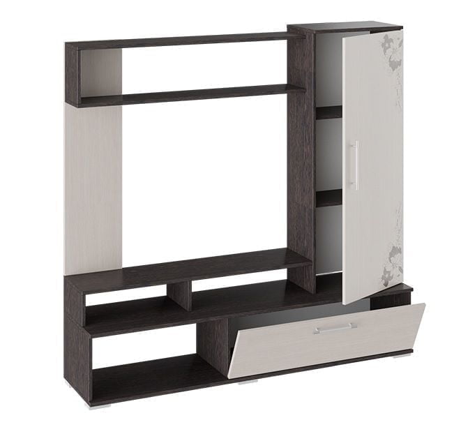 Набор мебели для общей комнаты Сиена Венге Цаво Дуб Белфорт с рисунком_0