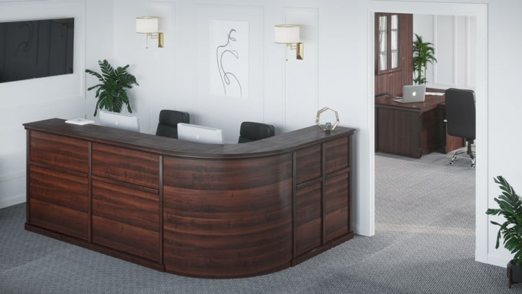 Стойка ресепшн BERN BRN8690202 Темный орех_1