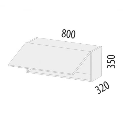 Антресоль (с системой плавного закрывания) Графит 74.100 Сосна Астрид /Ваниль_5