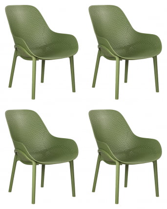 Кресло DOBRIN LONZO (зеленый хаки (G-17) c УФ-защитой) 4 шт_0