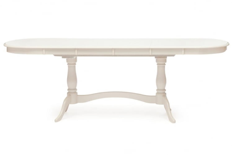 Стол раскладной Siena ( SA-T6EX2L ) дерево гевея/мдф, 150+35+35х80х75см, ivory white (слоновая кость 2-5)_0