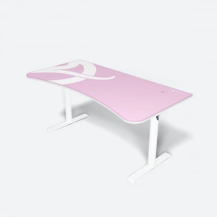 Стол для компьютера Arozzi Arena Gaming Desk - White-Pink_2