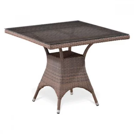 Плетеный стол T220BG-W1289-90x90 Pale_0