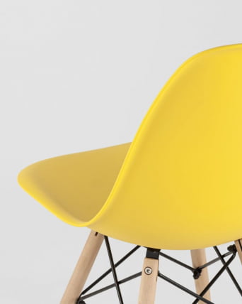 Стул Еамес Стиле ДСВ желтый (разборный каркас) / Eames Style DSW_8