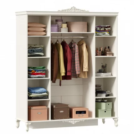 Шкаф четырехстворчатый Маркиза ЛД 517.113.000 Алебастр_1