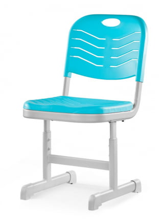 Стул ученический регулируемый пластиковый (рост 3-5) Бирюзовый_0