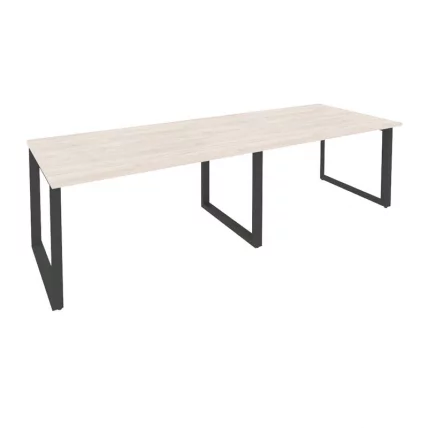 Стол переговорный (2 столешницы) ONIX O.MO-PRG-2.3 Денвер Светлый/Антрацит_0