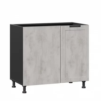 Тумба кухонная угловая 1000 Джамис Джамис ЛД 296.090.000.054 Черный Белый камень_0