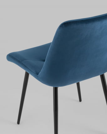 Стул Остин велюр Пыльно-синий_6