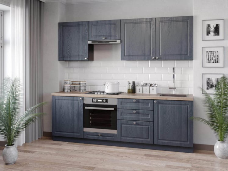 Панель окончание острова 722 Мокка ЛД 274.930.000 Дуб фактурный антрацит_1