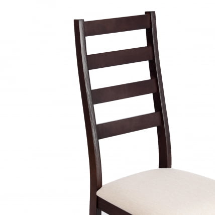 Стул ROSARIO Многослойная фанера, 39 х 39 х 99 см, Cappuchino, ткань бежевая (81/10)_8