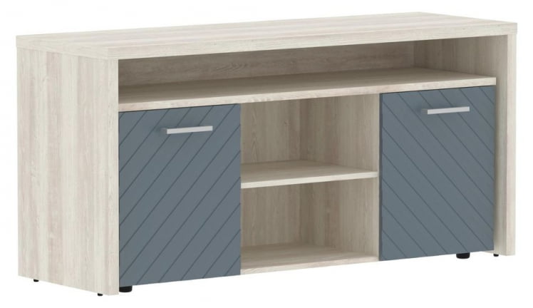 Тумба с фригобаром Torr LUX TLTF-3D Сосна Эдмонд Серо-голубой_0