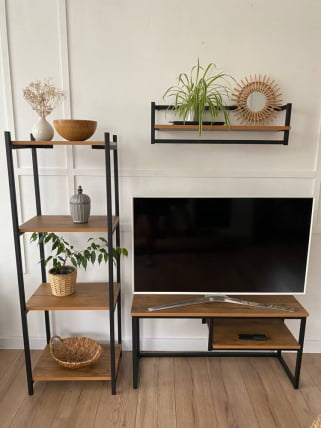 TV тумба 900*300*450мм Дуб Вотан_0