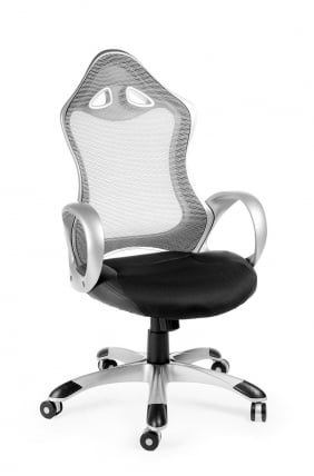 Кресло офисное Тесла CX0398H01 Grey silver_0