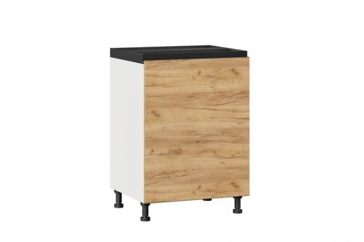 Тумба кухонная 600 Шервуд ЛД 281.050.000.093 Белая Дуб золотой_0