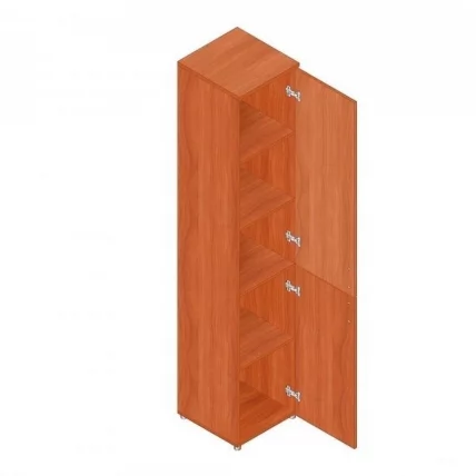 Шкаф для документов узкий Р.П-2Д вишня Оксфорд_0