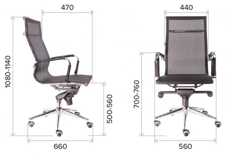 Кресло руководителя Opera M сетка Черный_4