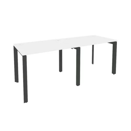 Рабочая станция на П-образном м/к ONIX O.MP-RS-2.1.7 Белый Бриллиант/Антрацит_0