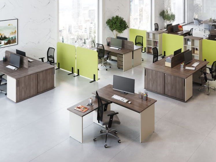 Экран на два стола New Line NLN36382103 Дуб шамони темный_1