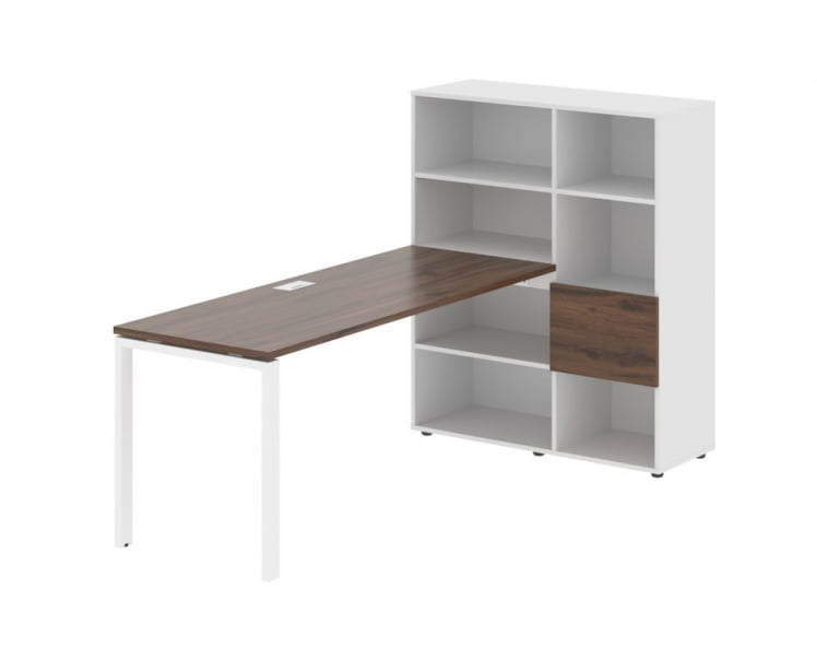 Рабочая станция EDIS EURST 1117 Дуб Денвер темный Белый Белый_0