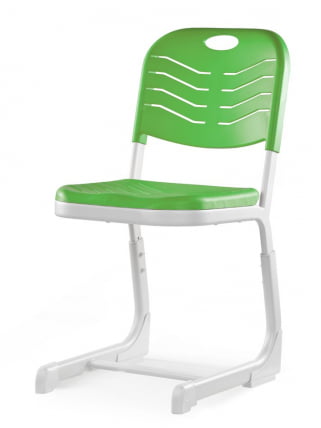Стул ученический регулируемый пластиковый (рост 5-7) Салатовый_0