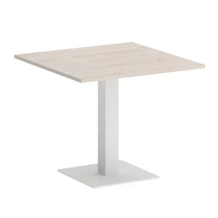 Стол журнальный квадратный HOME OFFICE VR.SP-5-90.2 Денвер Светлый/Белый металл_0