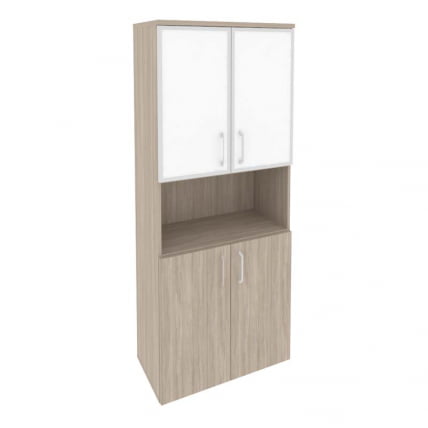 Шкаф высокий широкий ONIX O.ST-1.4R white Дуб Аттик_0