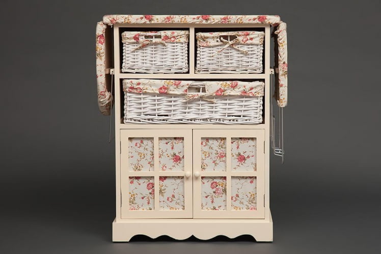 Гладильный комод с 3-я корзинами Secret De Maison CAMPANARD ( mod. PE-03 ) Слоновая кость_3