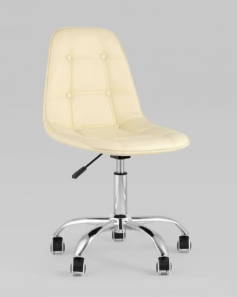 Компьютерное кресло Тейлор без подлокотников экокожа Бежевый_0