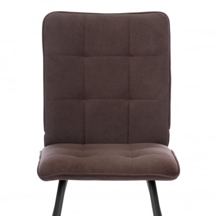 Стул обеденный Bari велюр, коричневый, 6, 46х55х89_5