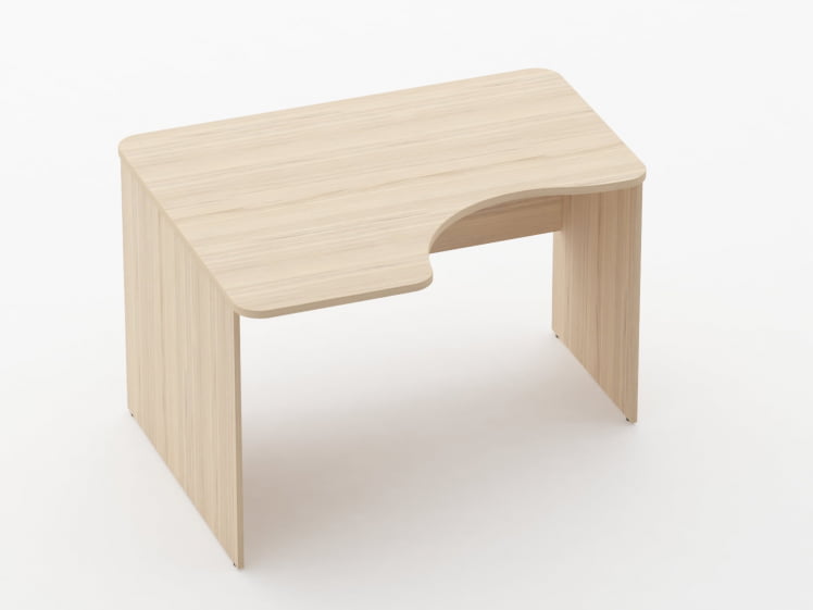 Стол угловой Glassy 1.14.12Л Бук светлый_0