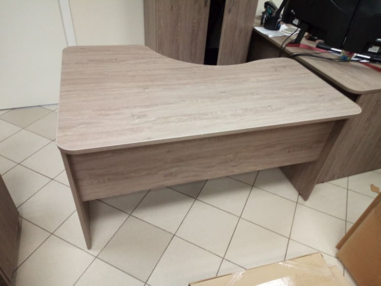 Стол угловой Glassy 1.14.14Пр Дуб Верцаска_1