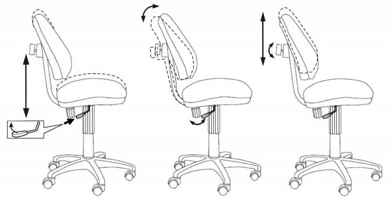 Кресло детское Бюрократ KD-4/TW-55 голубой_7