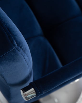 Стул барный DOBRIN KRUGER ARM Синий велюр MJ9-117_7