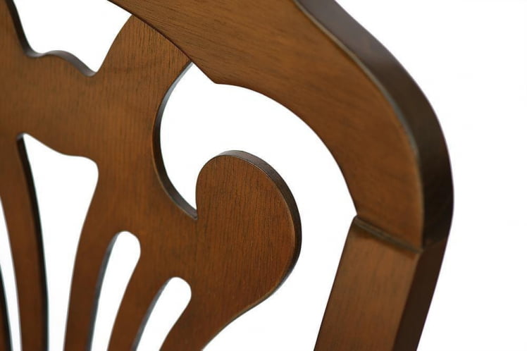 Стул Персей/ Perseus дерево гевея, 46х54х99см, Cappuchino , ткань кремовая с рисунком (3321)_4