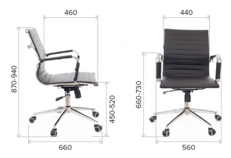 Кресло для персонала Leo T экокожа Бежевый_4