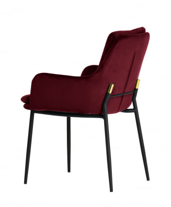 Кресло Саманта велюр Бордовый_4