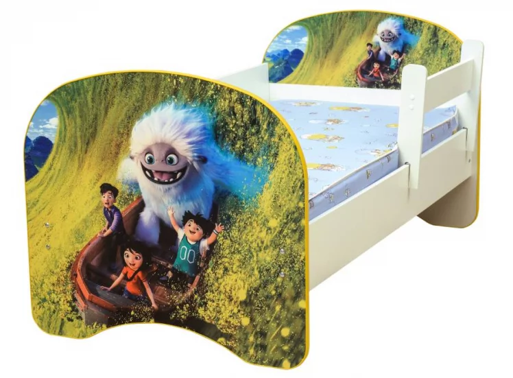 Кровать детская с фотопечатью без ящика 800*1900 Снежный человек_0