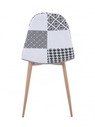 Стул Валенсия пэчворк Черно-белый_5