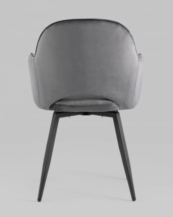 Стул Венера вращающийся велюр Серый_4