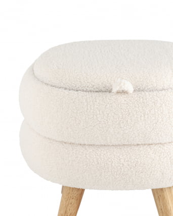 Пуф с ящиком Винни M Тедди белый_4