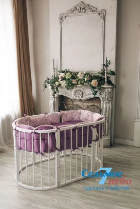 Кровать-трансформер 6-в-1 Merry Happy 01 Комплект Белая_20