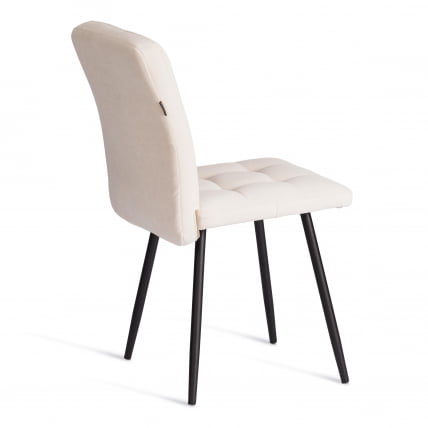 Стул обеденный Medeo LT, велюр, молочный/черный, 4, 45х56х89 см_2