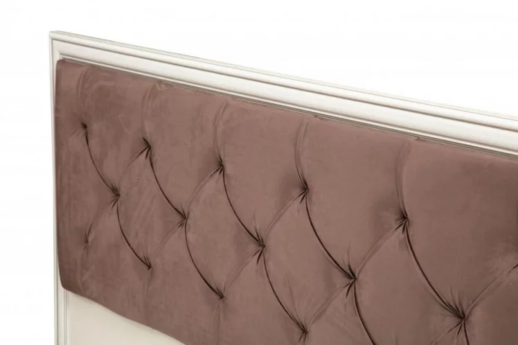 Кровать двойная 1400 Габриэлла 06.121-01 без основания Вудлайн кремовый Аруша венге_1