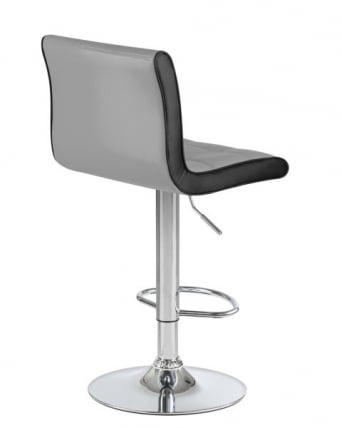 Стул барный DOBRIN CANDY (светло-серый-черный) 2 шт_3