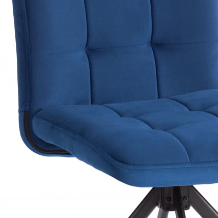 Стул обеденный Medeo поворотный механизм 360, велюр, Blue (синий)_7
