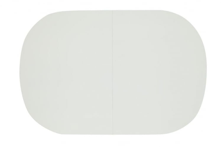 Стол обеденный раскладной BOSCO (Боско) основание бук, столешница мдф, 120+30*80см, Белый + Коричневый_2