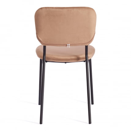 Стул CAROL (mod. UC06) металл, вельвет, 45 х 56 х 82 см, Brown (коричневый) HLR11 / черный_4