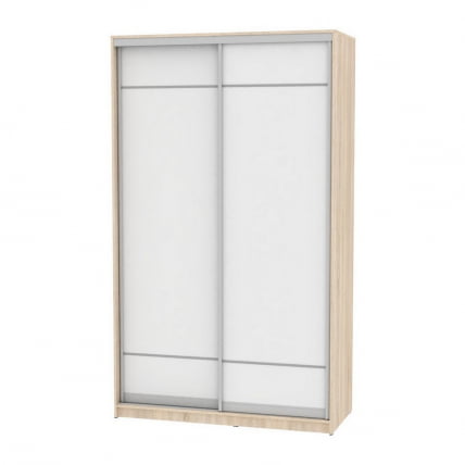 Шкаф-купе B-220х135х60-3(ДСС-Белый-D7D7)_0