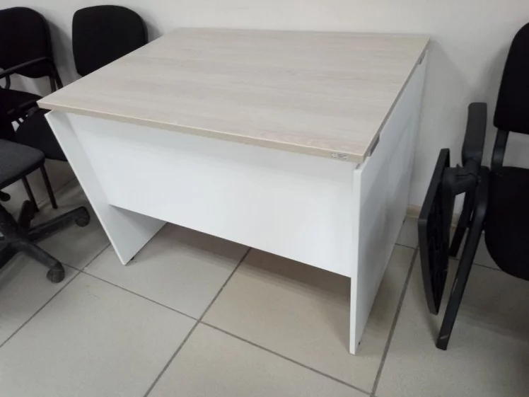 Стол прямой Deka ЛДСП каркас 75.07.10 Дуб Сантана светлый/Белый_2